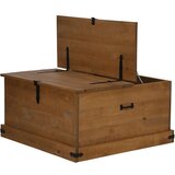 vidaXL Škrinja za pohranu HALDEN 91x91x47 cm puno drvo bor | shoptok.hr