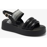 Resti Black women's sandals on a thicker sole Uvino- Footwear | Shoptok.si