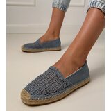Gemre Blue perforated platform espadrilles Plevis | shoptok.hr