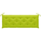  Klupa s jastukom za 3 osobe 150 cm od drva eukaliptusa | shoptok.hr