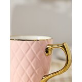 Sinsay Keramička šalica s reljefnim uzorkom i zlatnim detaljima | shoptok.hr