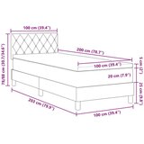  Box Spring postelja z vzmetnico temno modra 100x200 cm žamet, (22051984) | Shoptok.si