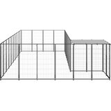  Kavez za pse crni 13,31 m² čelični | Eponuda.com