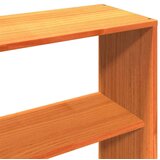  Knjižna postelja brez vzmetnice vošč. rjava 200x200 cm borovina, (21608008) | Shoptok.si