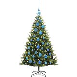  Umjetno rasklopivo božićno drvce 150 LED-a Zelena 120 cm | shoptok.hr