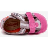 Boto Children's slippers Milami with Velcro in unicorns gray-pink Reathiana | ePonuda.com