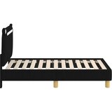  Okvir kreveta za malu djecu s naslonom Crna 70 x 140 cm Tkanina | Eponuda.com