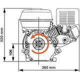 KM Benzinski motor 6,5 KS 4,8 kW crni | shoptok.hr