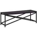 The Living Store Vrtna klop 120 cm poli ratan črna - Klop, (21474361) Cene