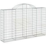  Obokane gabion košare 6 kosov 200x30x120/140cm pocinkano železo, (20758377) | Shoptok.si