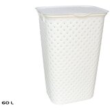  KOŠARA ZA RUBLJE S POKLOPCOM 60 L BIJELA Cijene