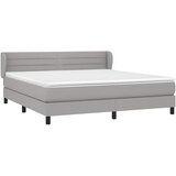  Krevet s oprugama i madracem svjetlosivi 180x200 cm od tkanine | shoptok.hr