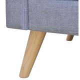 SOFA Trosjed od Tkanine Svijetlo Sivi | Eponuda.com