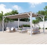 Paragon Outdoor - Pergola Florenz 1116 | Aluminijska pergola | Bijela/Svijetlosmeđa - BRANDED IN THE USA | shoptok.hr