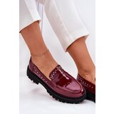 Boto Ladies Patent Moccasins With Decoration Bordeaux Nallae | Shoptok.si