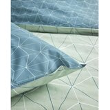 STIL posteljina vera geo plavo/zelena 200x200 cm | shoptok.hr
