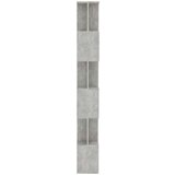 vidaXL Ormarić za knjige / pregrada boja betona 80x24x192 cm iverica | shoptok.hr