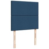  Krevet s oprugama i madracem plavi 90 x 190 cm od tkanine | shoptok.hr
