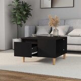  Stolić za kavu crni 55 x 55 x 36,5 cm od konstruiranog drva | Eponuda.com