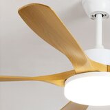 Brilagi LED prigušiva plafonski ventilator LED/34W/230V 132 cm bela/smeđa + daljinski upravljač | Eponuda.com