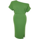 Trendyol Curve Green One Shoulder Midi Knitted Dress | Eponuda.ba