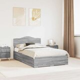  Okvir za krevet s ladicama Siva Sonoma 120 x 190 cm | shoptok.hr