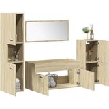 Maison Chic Kopalniški sestavi - Kopalniška garnitura 4-delna sonoma hrast inženirski les, (21787792) | Shoptok.si