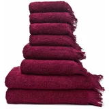 Bonami Selection Set od 6 crvenih manjih i 6 većihi 2 ručnika od 100% pamuka