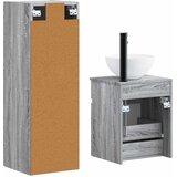  Set namještaja za kupaonicu 2 kom. Siva Sonoma 33 x 34.5 x 100 cm | shoptok.hr