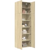  Visoka komoda boja hrasta 80x42,5x249 cm od konstruiranog drva | shoptok.hr