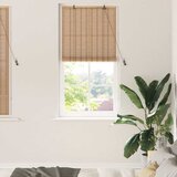vidaXL Zastore i sjenila sa zavjesama Svijetlosmeđa 60 x 160 cm Bambus | shoptok.hr