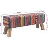  Klupa 110 x 30 x 45 cm Prava koža Šareni | shoptok.hr