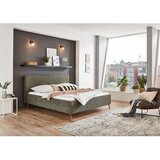 Meise Möbel Tamno zeleni tapecirani bračni krevet s prostorom za odlaganje s podnicom 160x200 cm Riva – | shoptok.hr