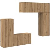  TV zidna jedinica 5 kom. Umjetnički hrast Konstruirano drvo | shoptok.hr