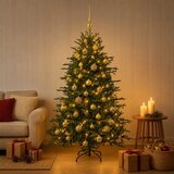  Umjetno božićno drvce s kuglicom 150 cm 150 LED lampica - 150 cm s LED žaruljama i zlatnim kuglicama | shoptok.hr