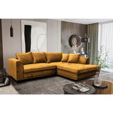 Livetastic KOTNA SEDEŽNA GARNITURA, velur rumena | Shoptok.si