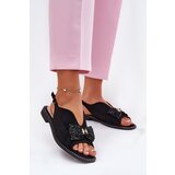 S. BARSKI Women's Sandals With Bow On Flat Heel S.Barski | Shoptok.si