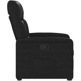  Naslonjač na podizanje crni od mikrovlakana | shoptok.hr