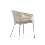 Kave Home Krem metalna vrtna stolica Yanet – | shoptok.hr