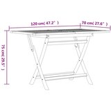  7-dijelni vrtni blagovaonski set od masivne tikovine | shoptok.hr
