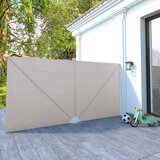 vidaXL sklopiva bočna tenda krem 400 x 200 cm Cijene