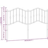  Kovinsko posteljno vzglavje črno 150 cm | Shoptok.si
