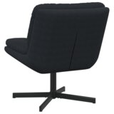 vidaXL stolac za opuštanje s rotacijom crna 63 x 75 x 76 cm baršun | shoptok.hr