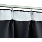  Zavjese za zamračivanje s kukama 2 kom crne 140 x 175 cm | shoptok.hr