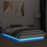  Okvir kreveta s LED svjetlima bijeli 160 x 200 cm | shoptok.hr