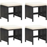  21-dijelni vrtni blagovaonski set s jastucima poliratan crni | shoptok.hr