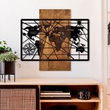 Wallity Zidna dekoracija World Map 6-M, 57 x 63 cm, Smeđa | ePonuda.com