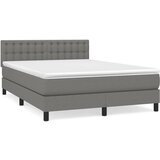 The Living Store Box spring postelja z vzmetnico temno siva 140x200 cm blago - Box Spring Postelja, (21520714) | Shoptok.si