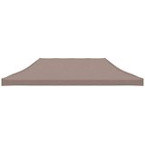 Krov za šator za zabave 6 x 3 m smeđe-sivi 270 g/m² | shoptok.hr