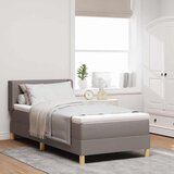 Krevet s opruga kutije Sivo-smeđa 200 x 100 cm tkanina | shoptok.hr